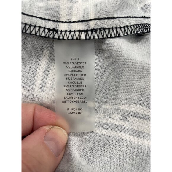 Vince Camuto Black and White Checked Sheath Dress Size 8 SKU 1121 - Picture 4 of 4